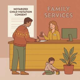 Bringing a Child to Visit at Indiana Creek: The Notarized Statement and Documents You Need Every Time