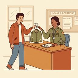 Bringing Undergarments and Clothing to Someone Newly Booked at Liberty County Jail