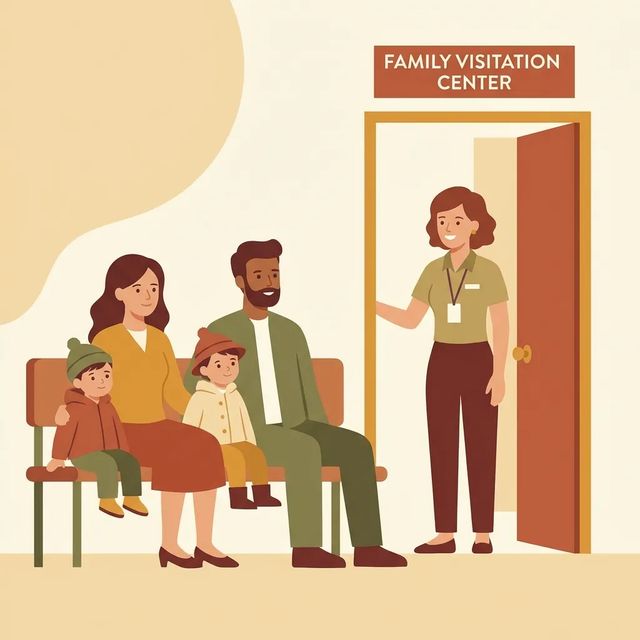 Reglas de la Sala de Visitas de Quehanna: Contacto Físico, Área de Juegos Infantil, Capacidad y Duración de las Visitas