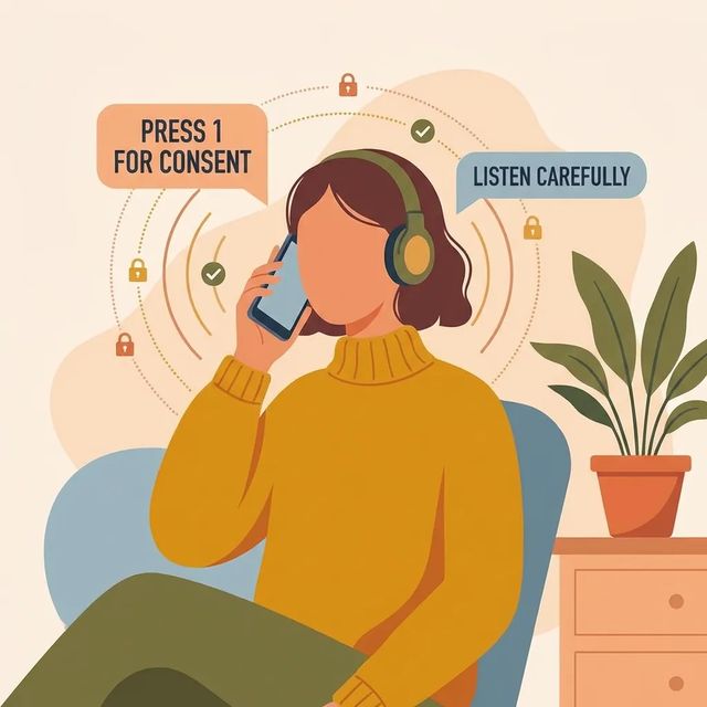 What to expect on the first call from Greensville: automated consent prompts, monitoring, and recording