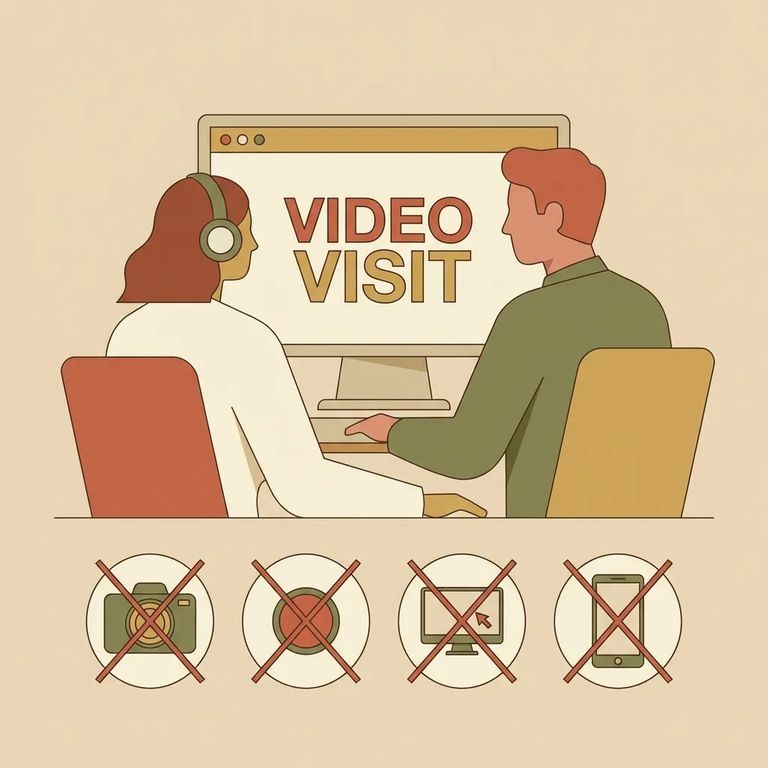 What You're Not Allowed to Do During a Video Visit (and what happens if you do)