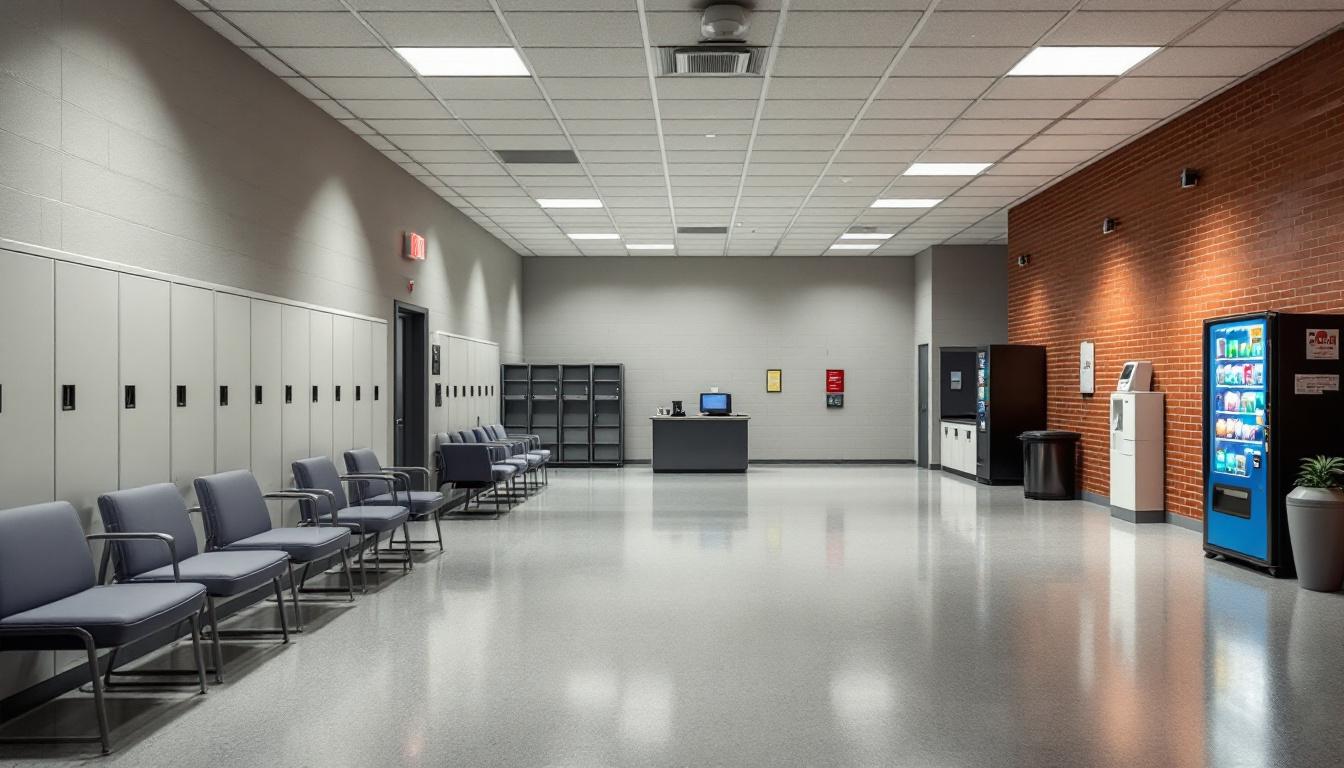 Visitation area at Osceola County Corrections Department