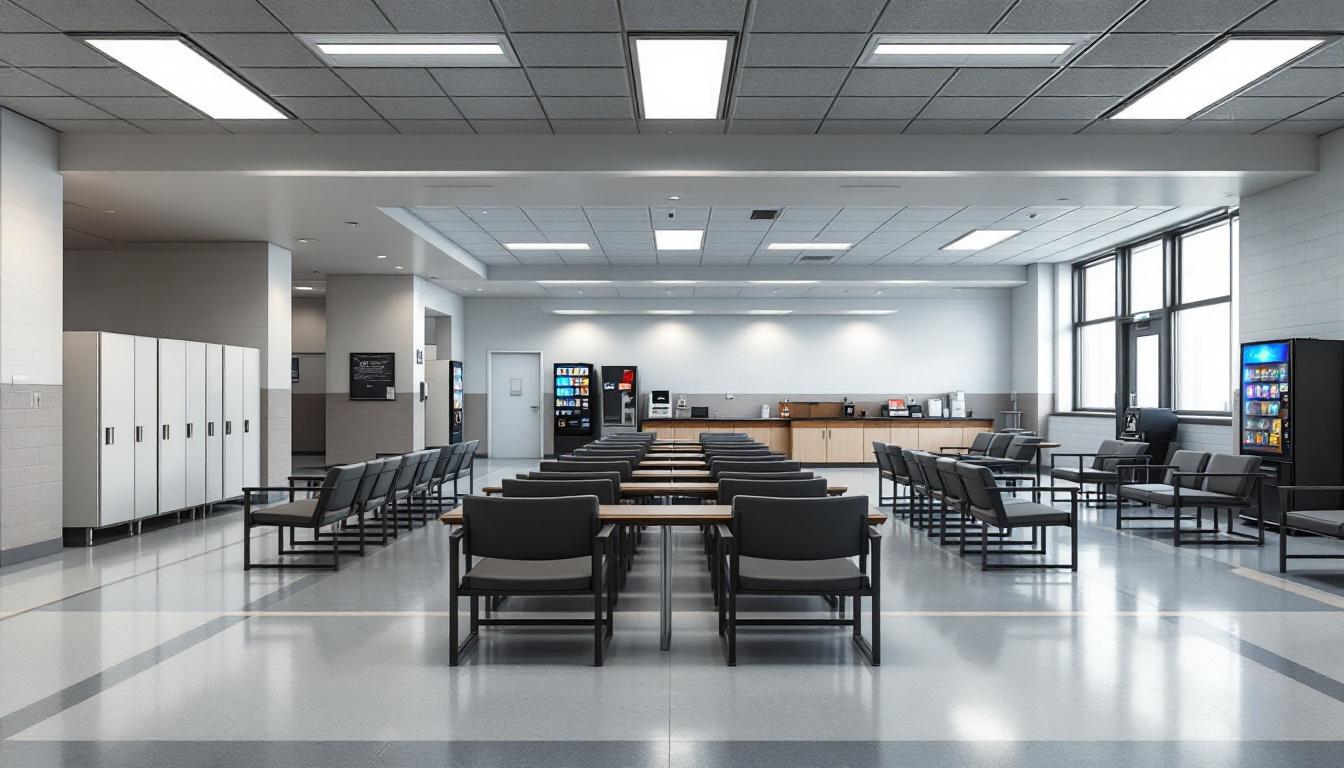 Visitation area at Sumter County Detention Center