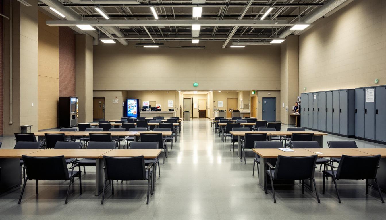 Visitation facilities and waiting area at Blackwater River Correctional Facility