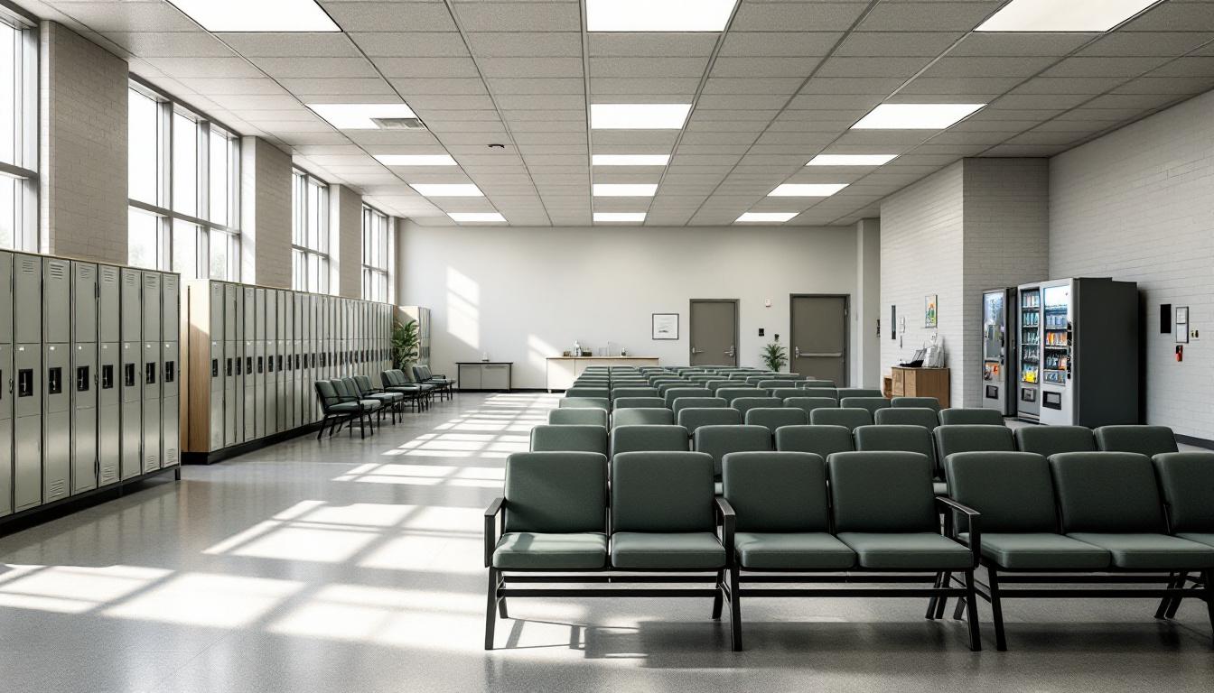 Visitation area at John E. Goode Pre-trial Detention Facility