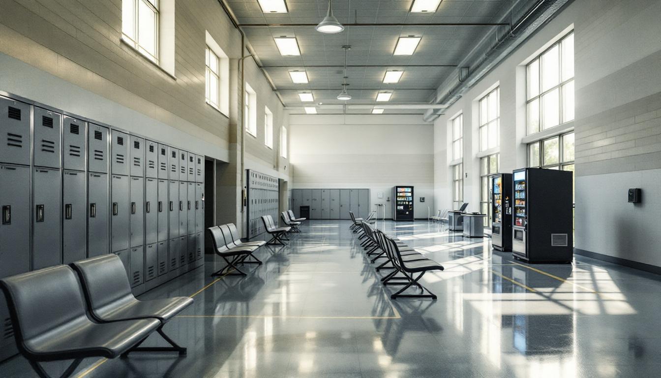 Visitation area at Graceville Correctional Facility