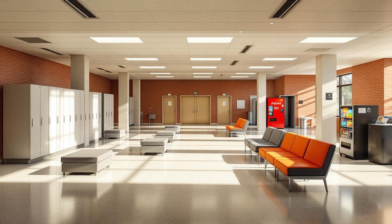 Visitation facilities and waiting area at Taylor Correctional Institution