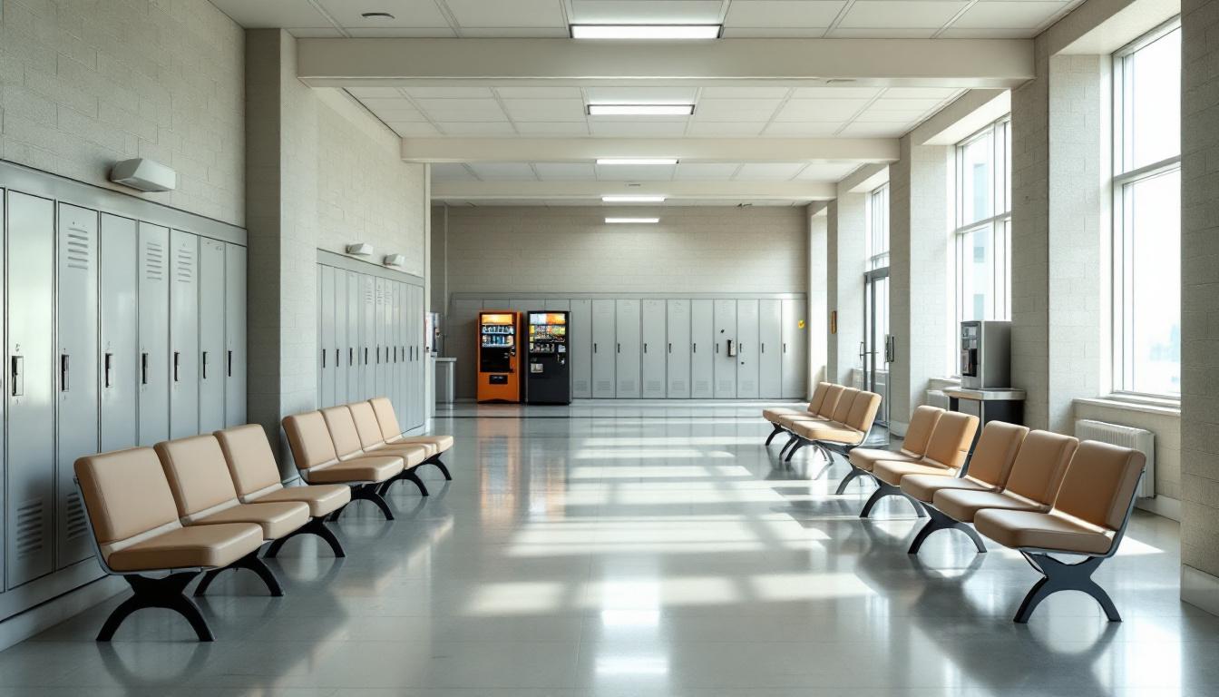 Visitation facilities and waiting area at Marion Correctional Institution