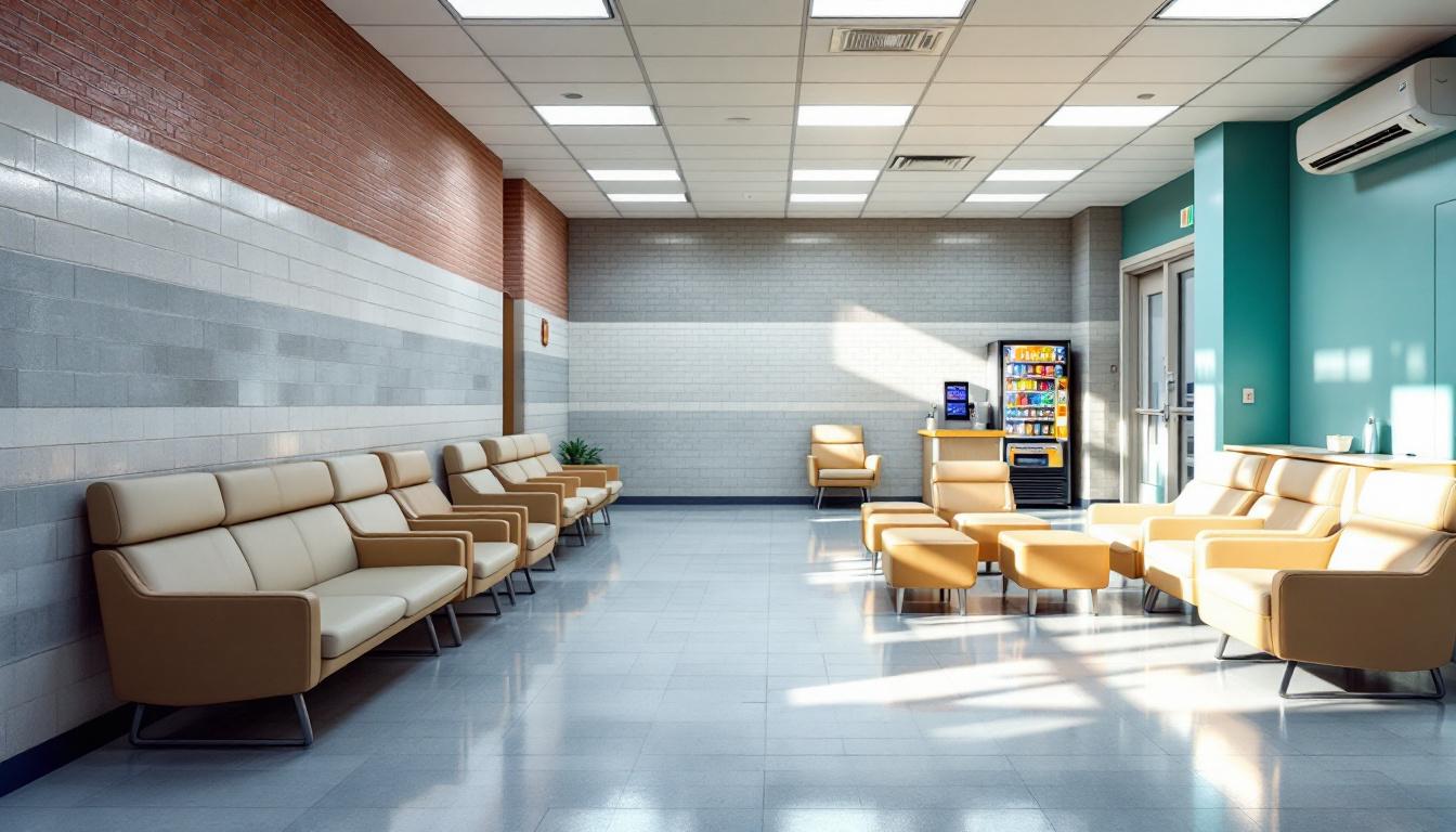 Visitation facilities and waiting area at Suwannee Correctional Institution