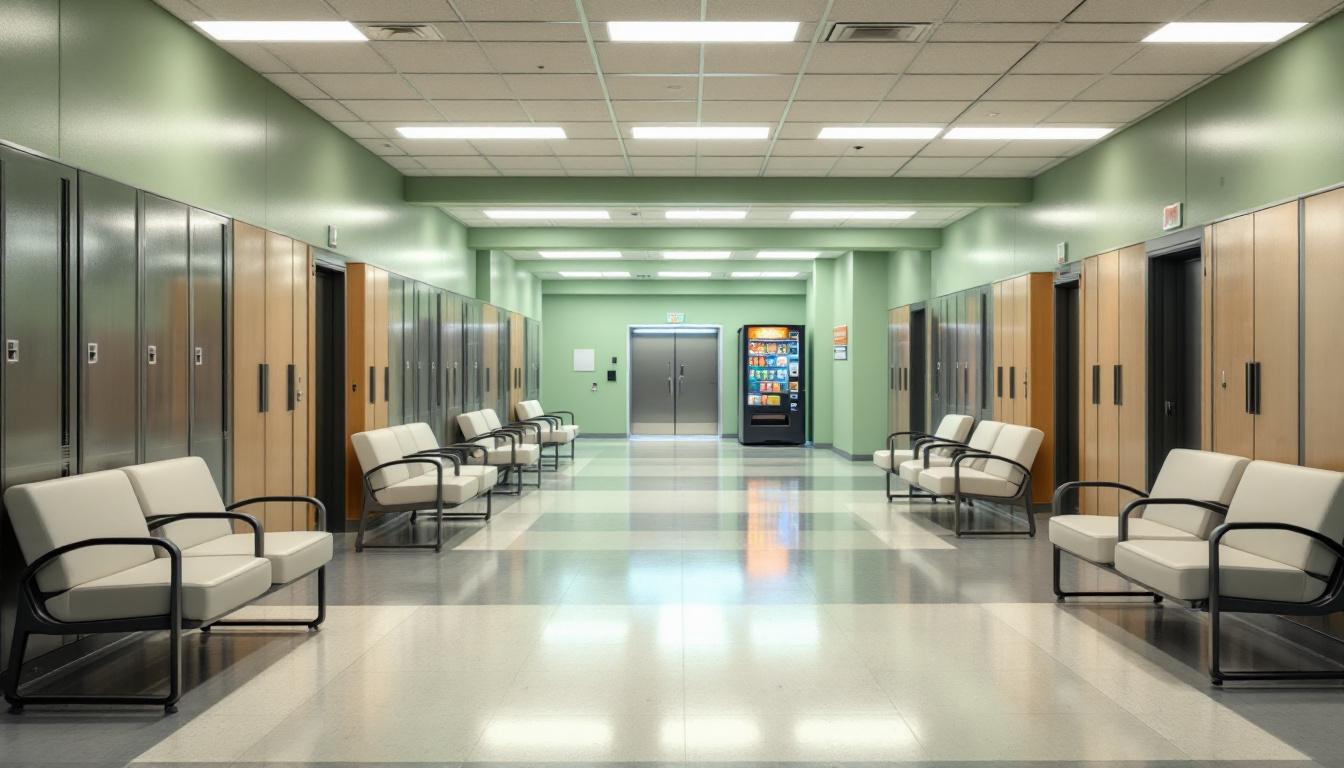 Visitation area at Corrections Department Work Camp