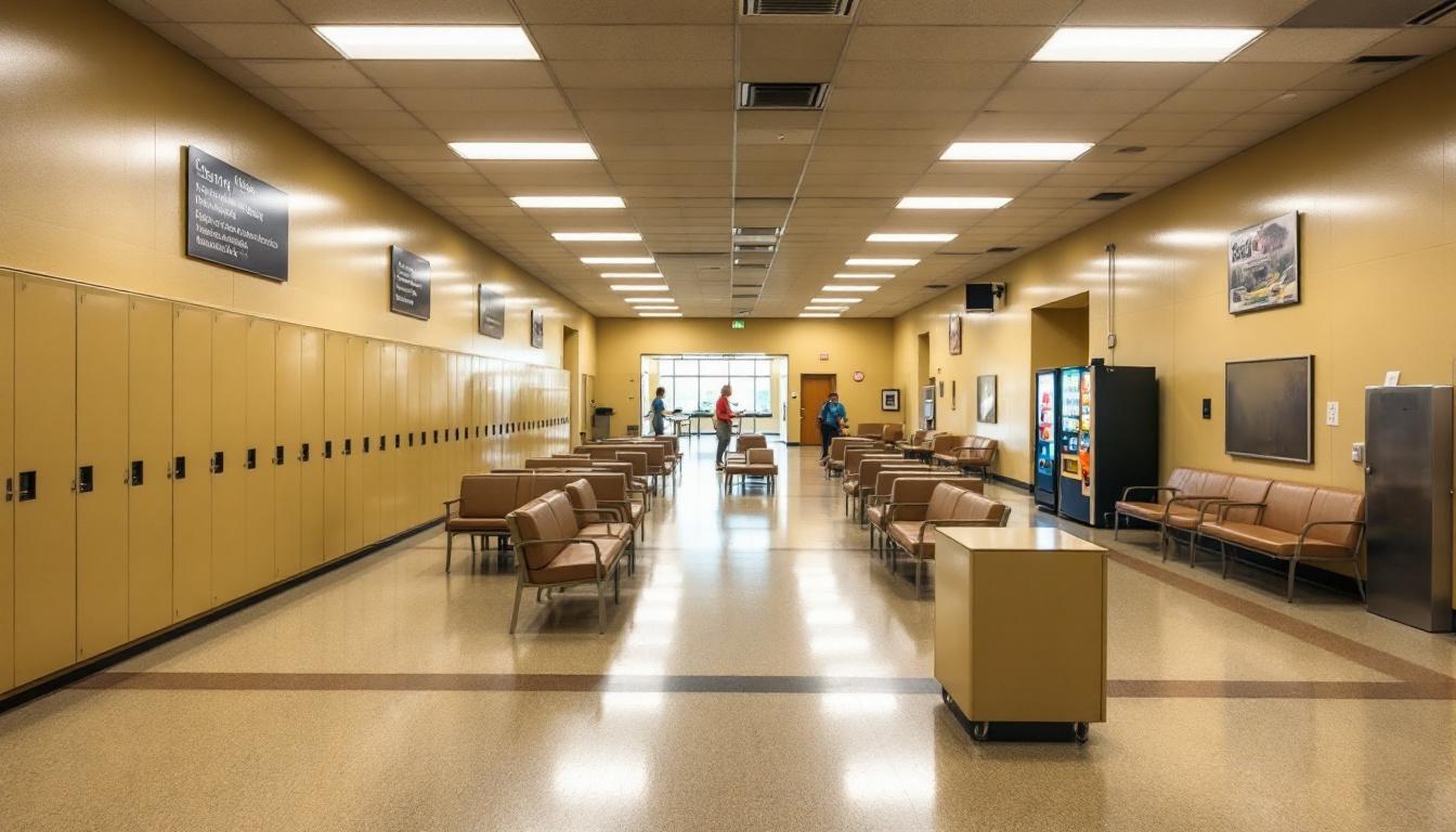 Visitation area at Holmes Correctional Institution