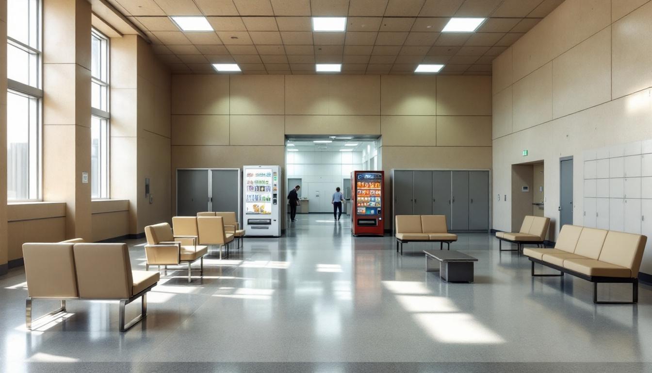 Visitation area at Joseph V. Conte Facility