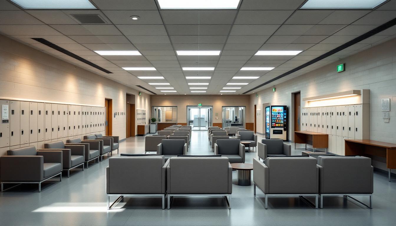 Visitation facilities and waiting area at Franklin Correctional Institution