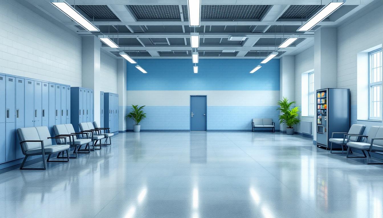 Visitation facilities and waiting area at Gulf Correctional Institution Annex