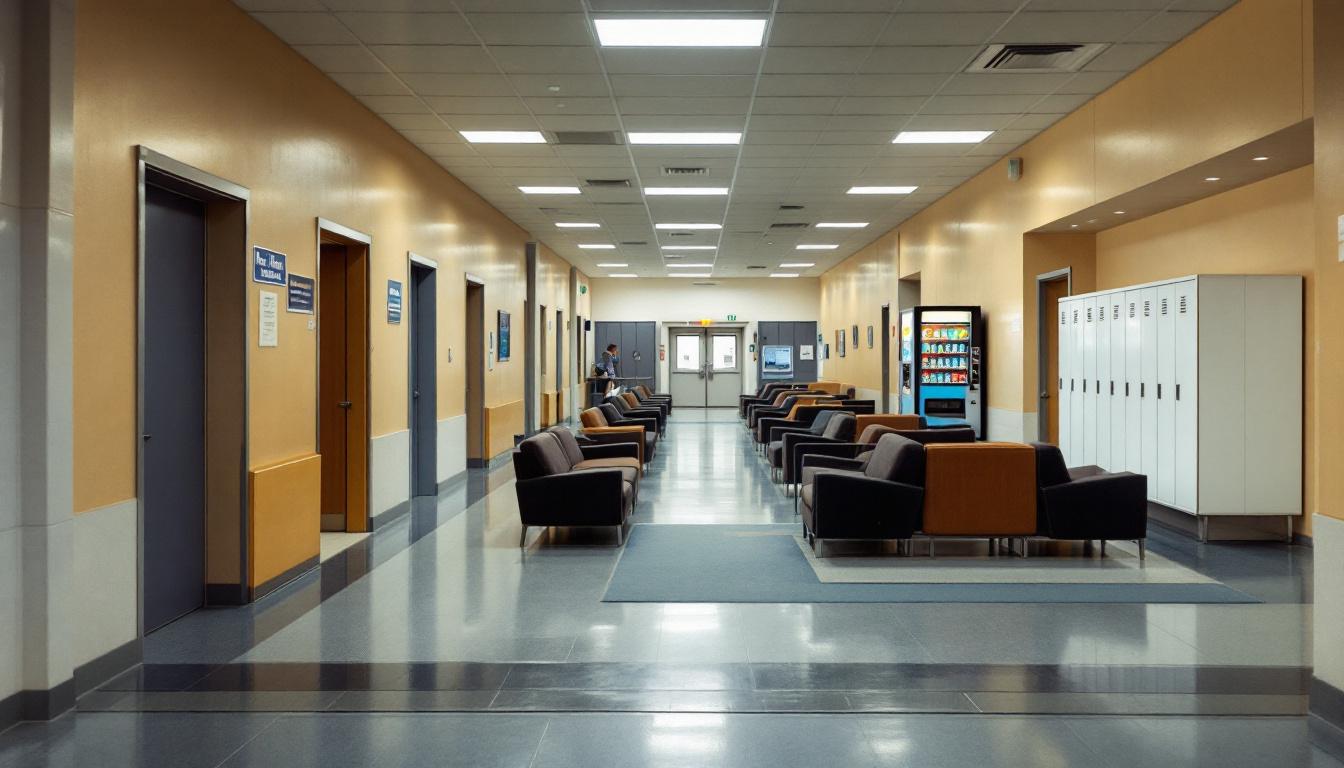 Visitation facilities and waiting area at Polk County Sheriff’s Office
