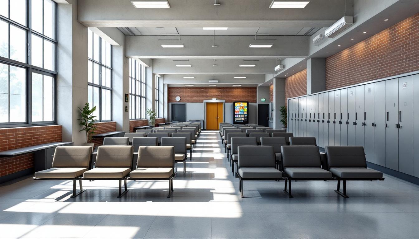 Visitation facilities and waiting area at Moore Haven Correctional Facility