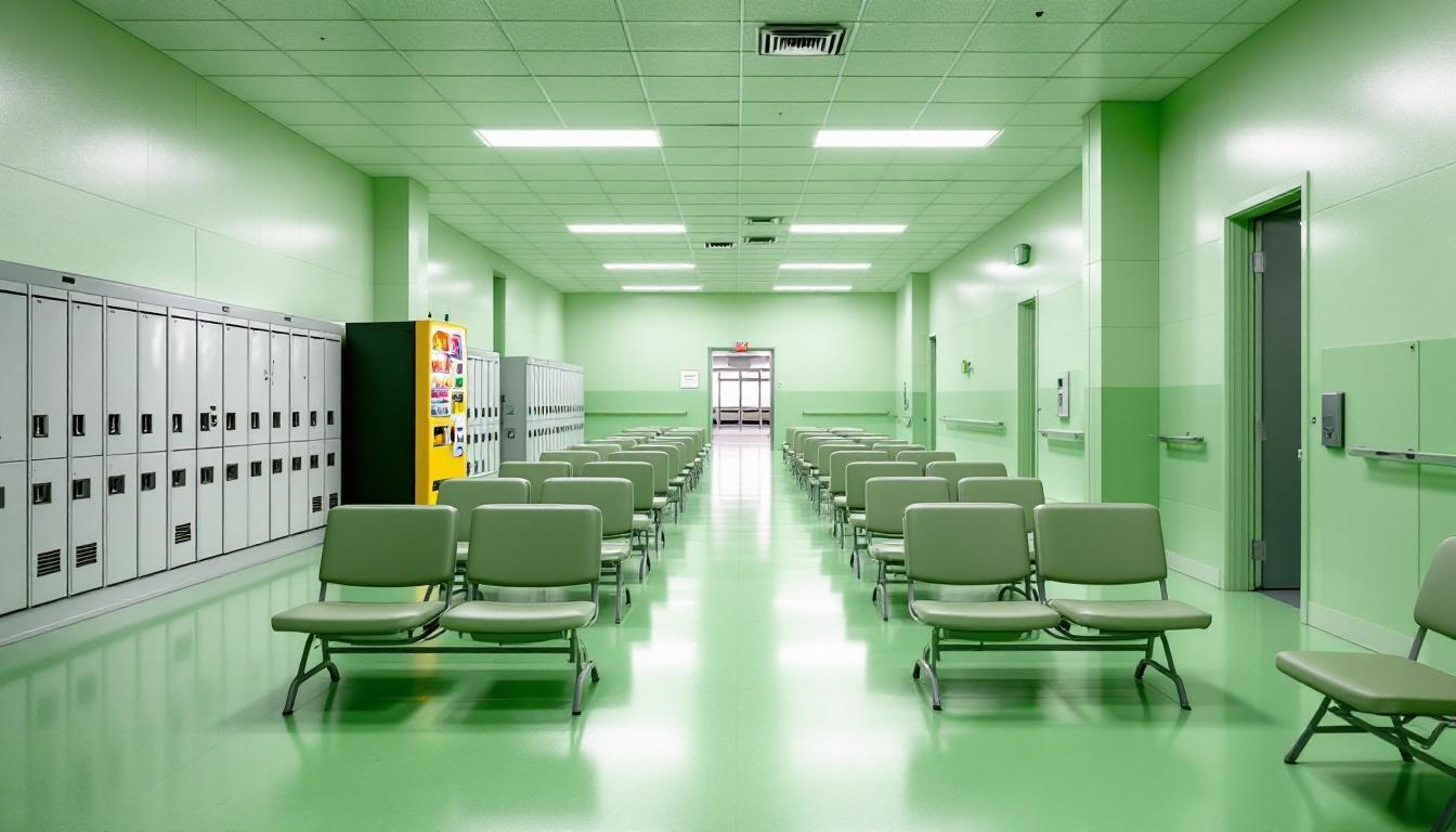 Visitation facilities and waiting area at Taylor Correctional Institution