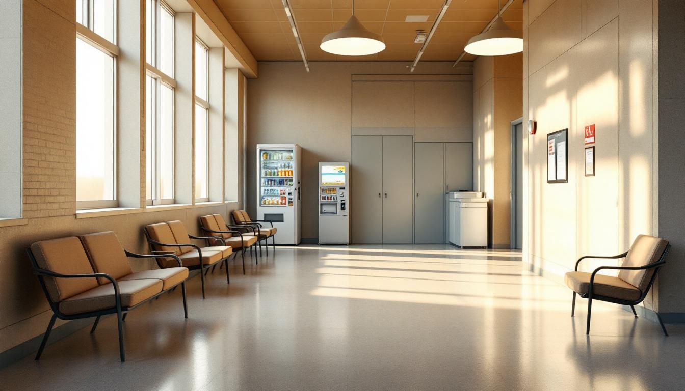 Visitation facilities and waiting area at Gadsden Correctional Facility
