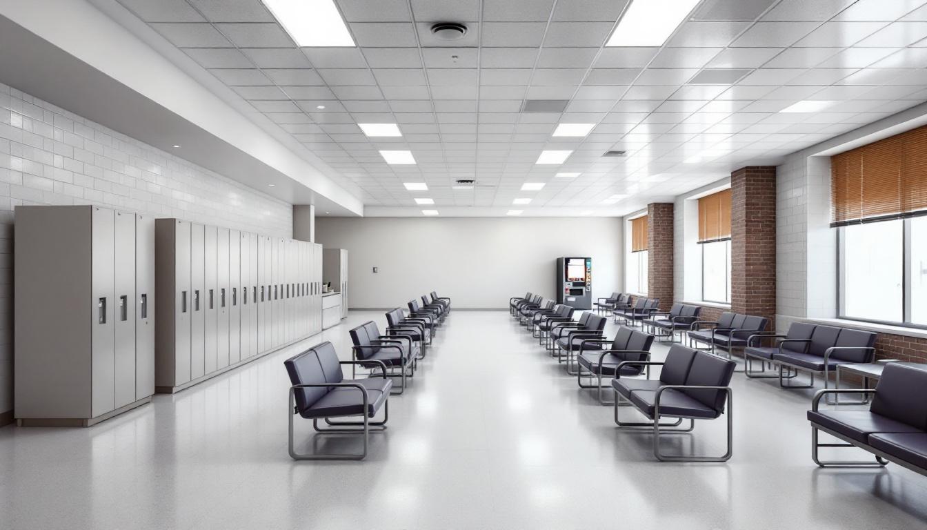 Visitation area at Central Florida Reception Center