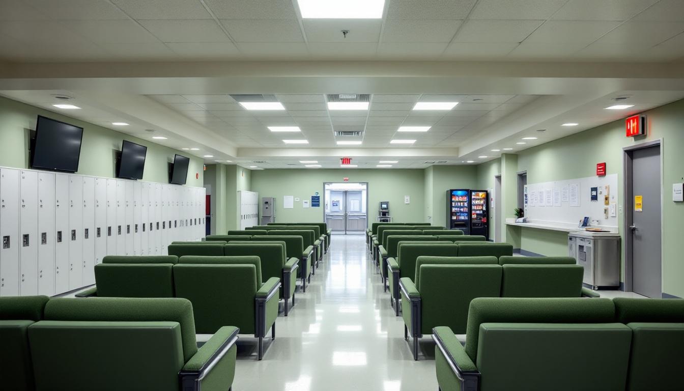 Visitation area at Apalachee Correctional Institution West Unit