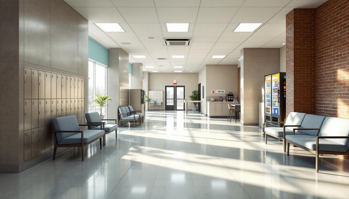 Visitation facilities and waiting area at Jefferson County Jail