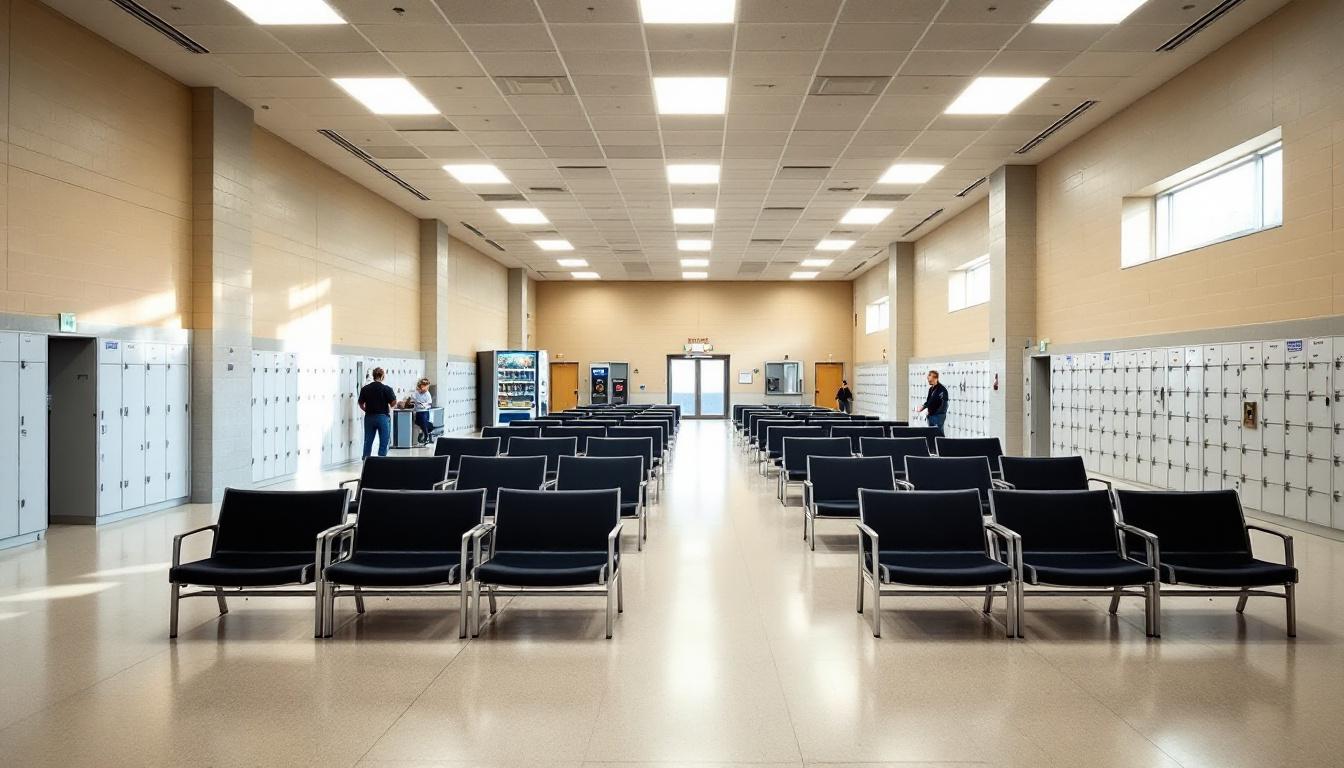 Visitation area at Levy County Jail