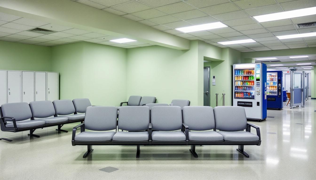 Visitation area at Santa Rosa County Jail