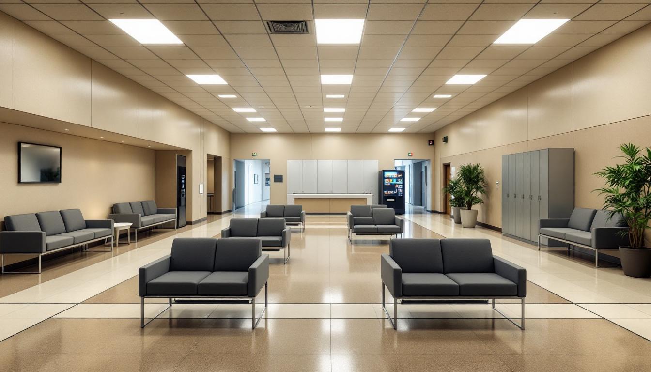 Visitation facilities and waiting area at Highlands County Jail