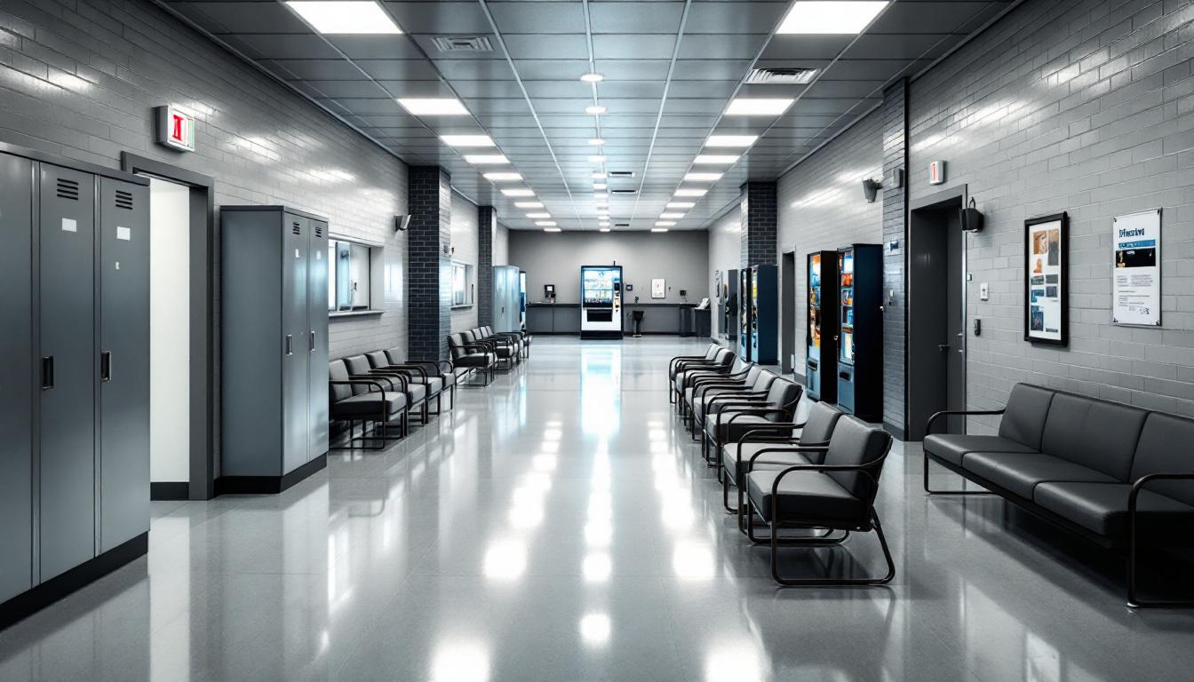 Visitation facilities and waiting area at USP-1 Coleman