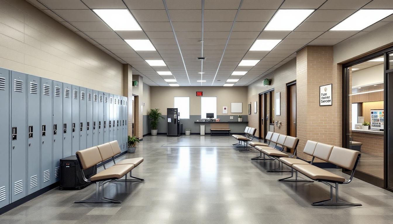 Visitation area at Liberty Correctional Institution