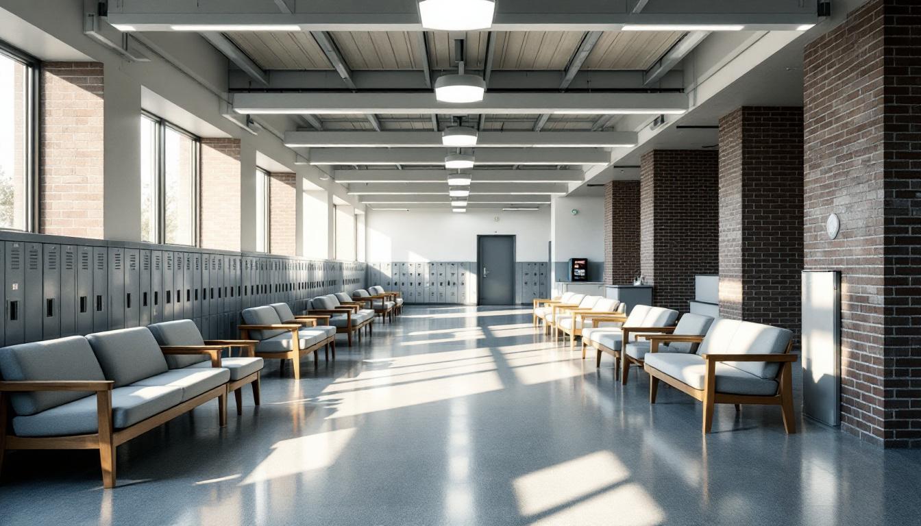 Visitation facilities and waiting area at Jefferson Correctional Institute