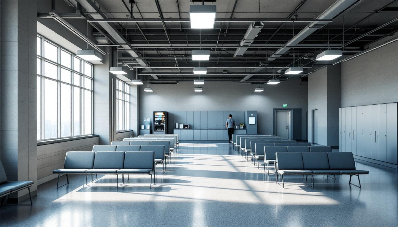 Visitation facilities and waiting area at Putnam Correctional Institution