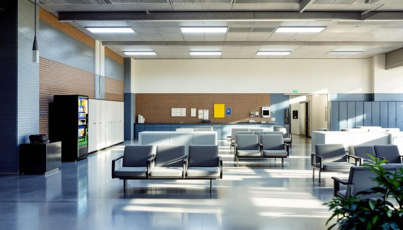 Visitation area at Nassau County Jail & Detention Center