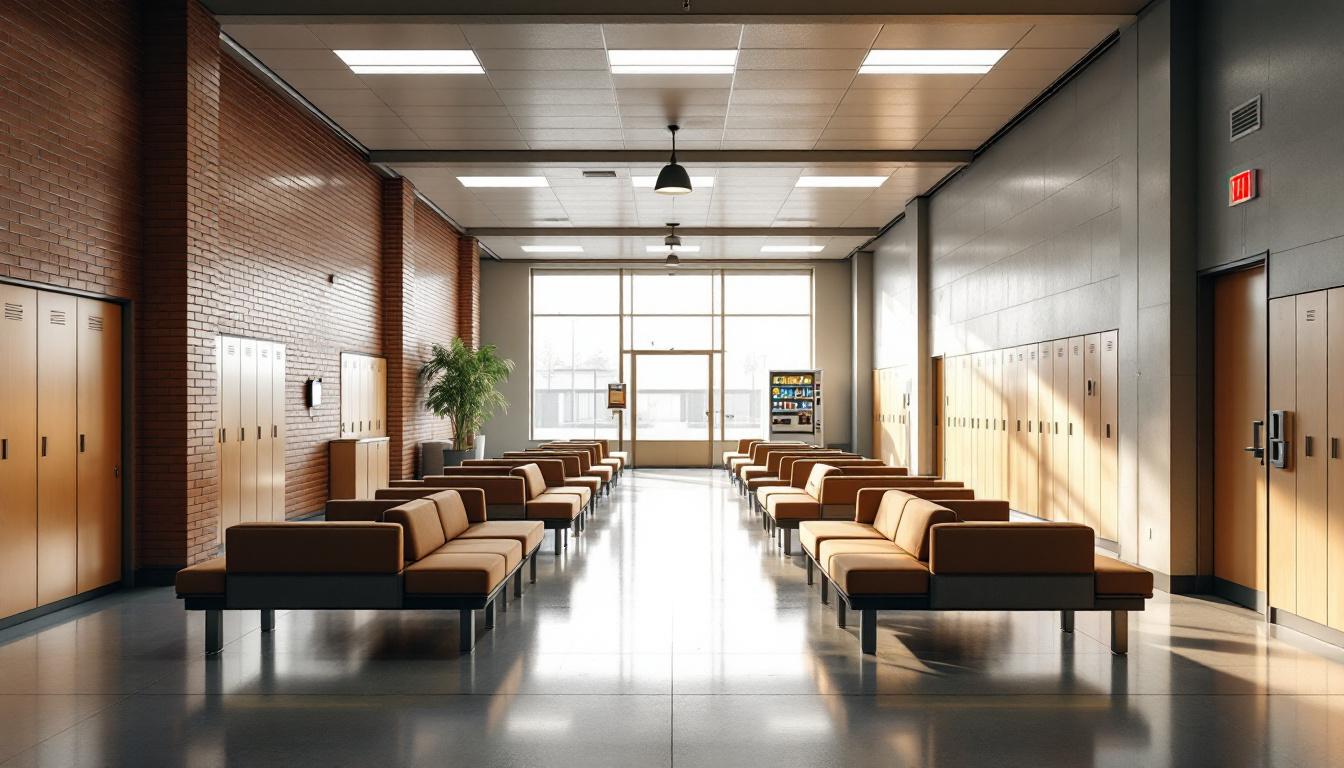 Visitation area at Southern Ohio Correctional Facility