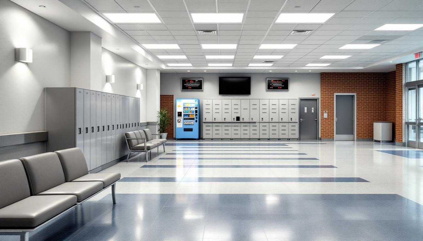 Visitation facilities and waiting area at Chillicothe Correctional Institution