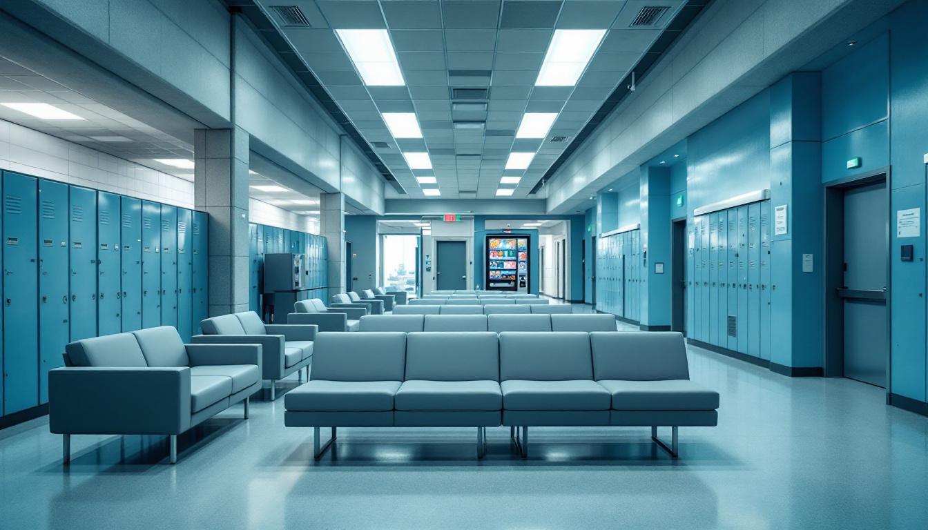 Visitation facilities and waiting area at Franklin County Correction Center II