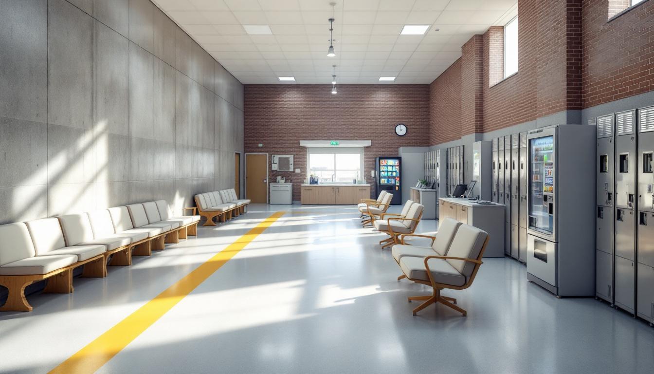 Visitation facilities and waiting area at Eastern Ohio Correction Center