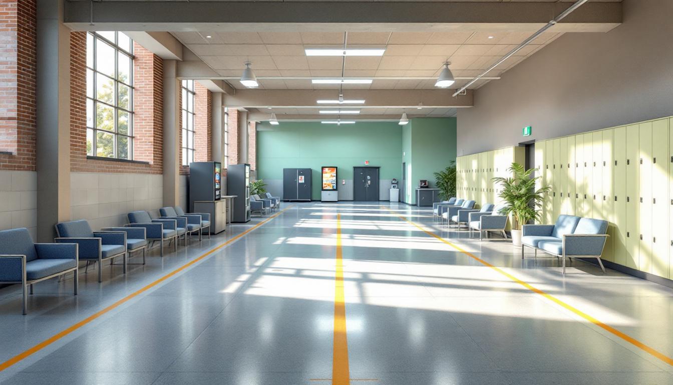 Visitation facilities and waiting area at Grafton Correctional Institution