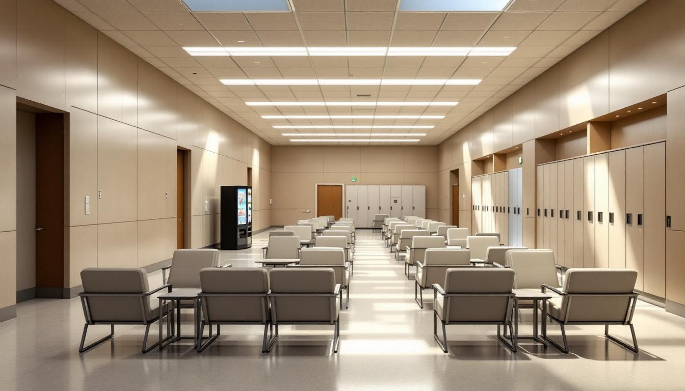 Visitation area at Trumbull Correctional Institute