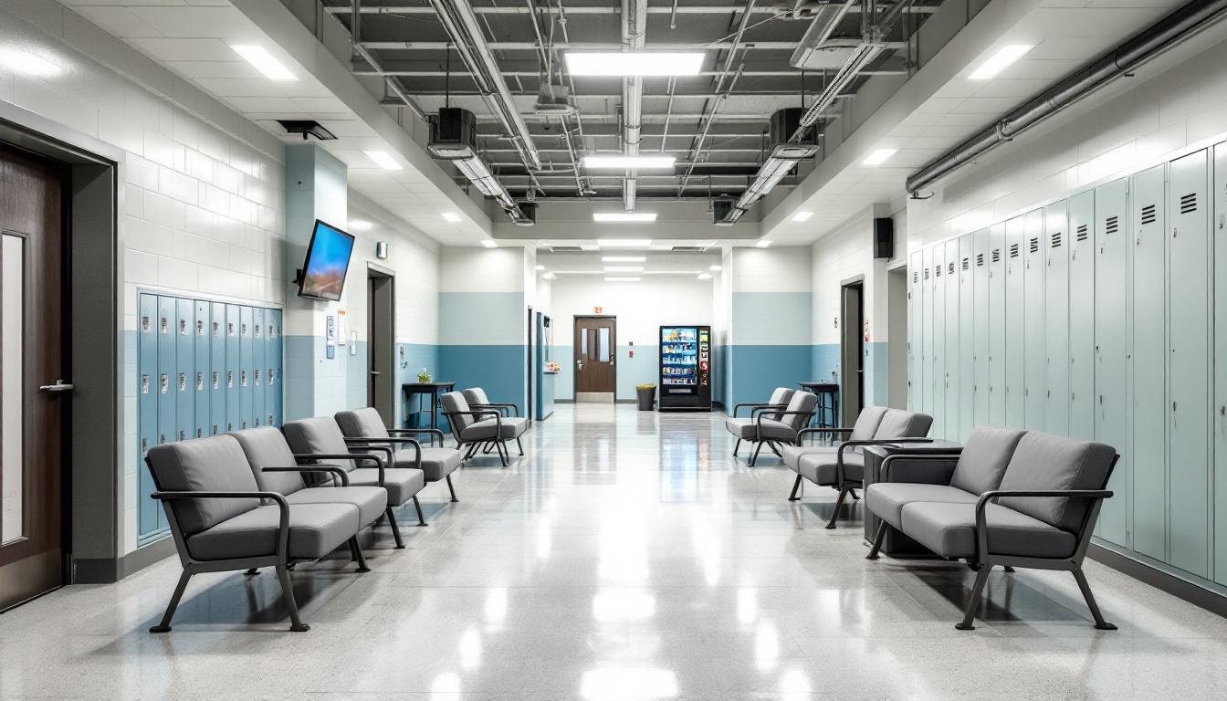 Visitation area at Ashtabula County Sheriff Department