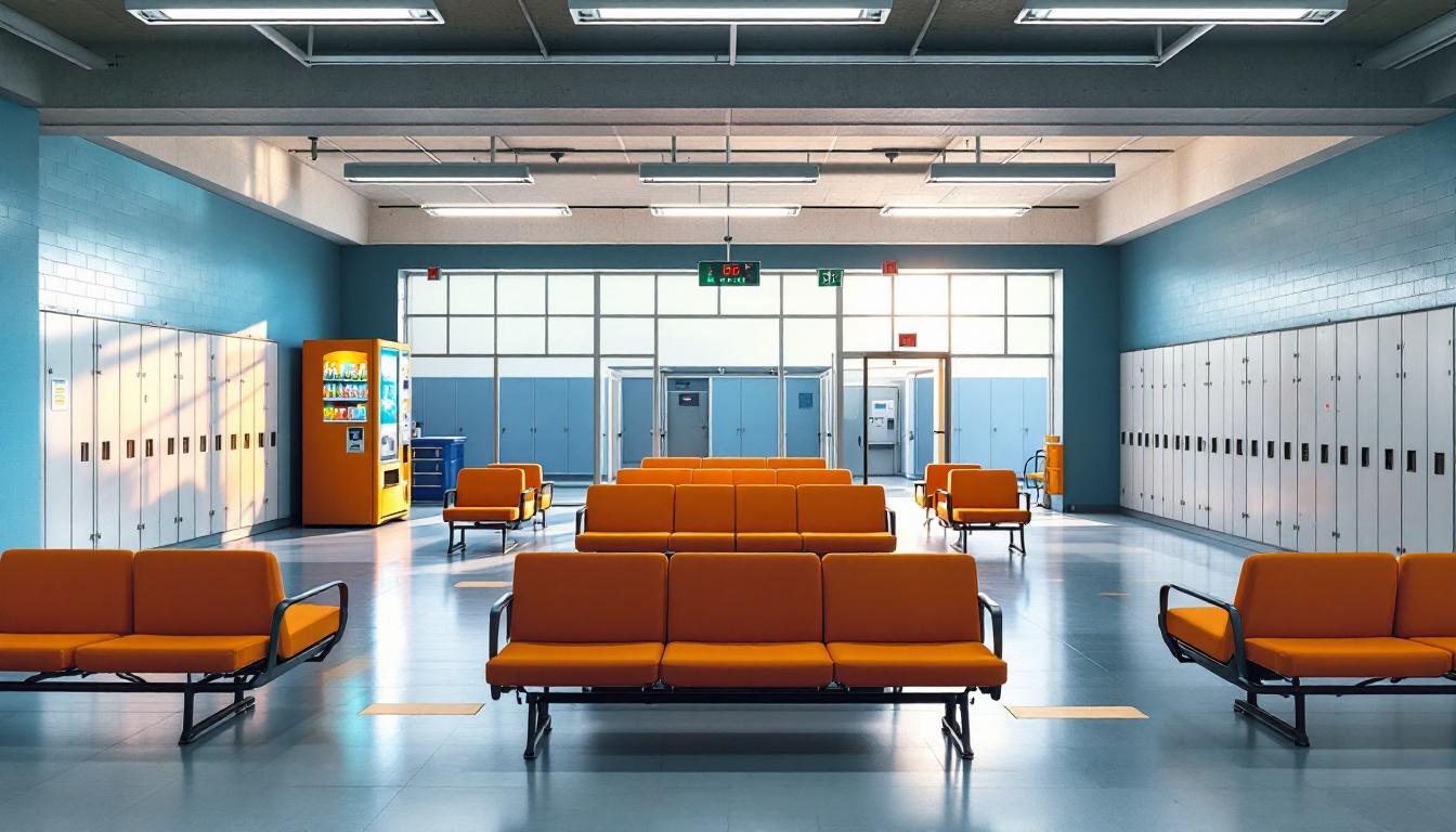 Visitation facilities and waiting area at Miami County Jail
