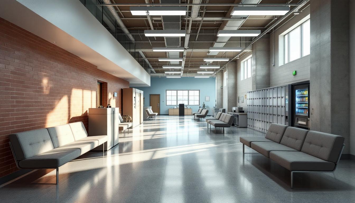 Visitation facilities and waiting area at Lebanon Correctional Institution