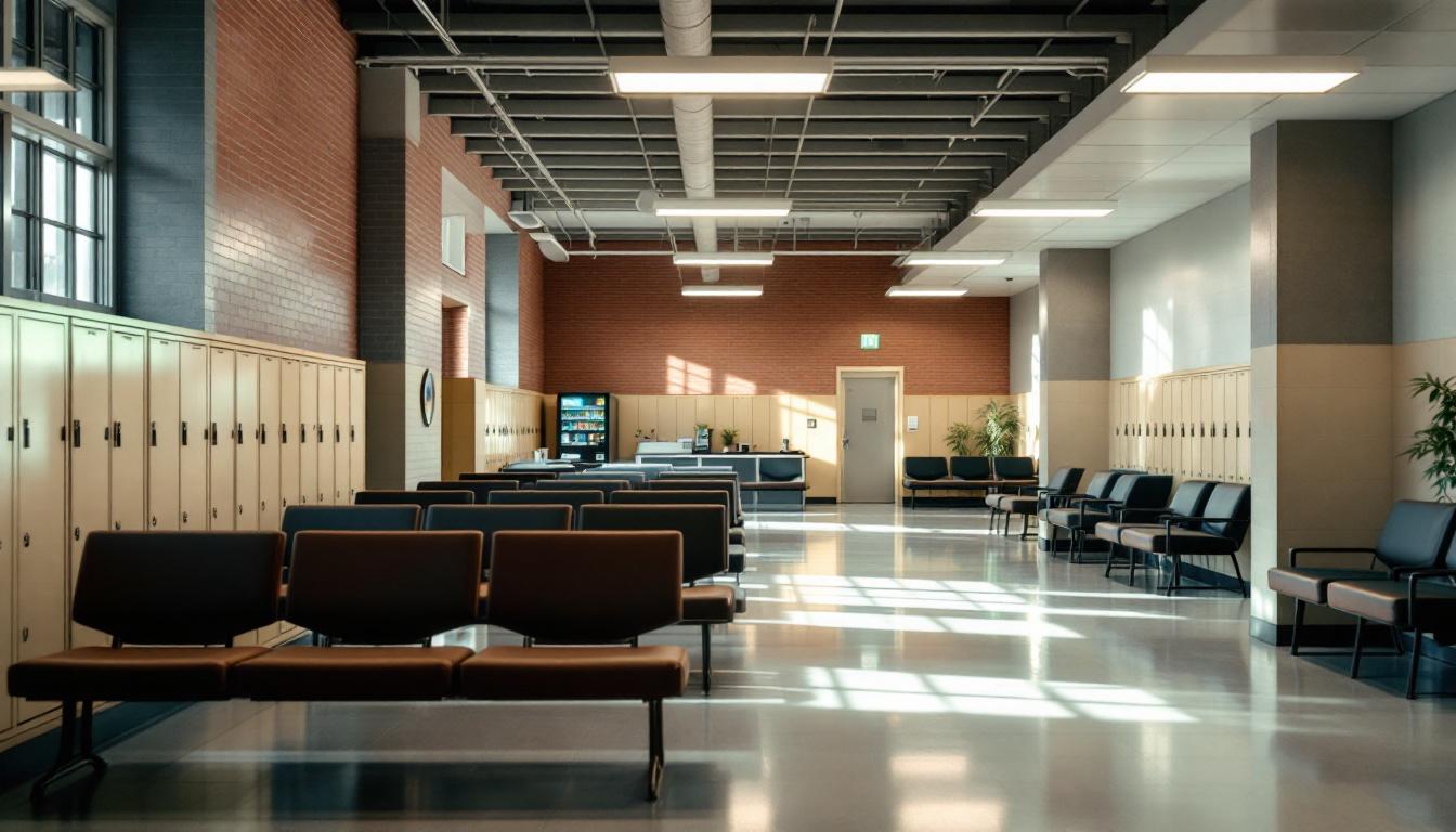 Visitation facilities and waiting area at Lebanon Correctional Institution