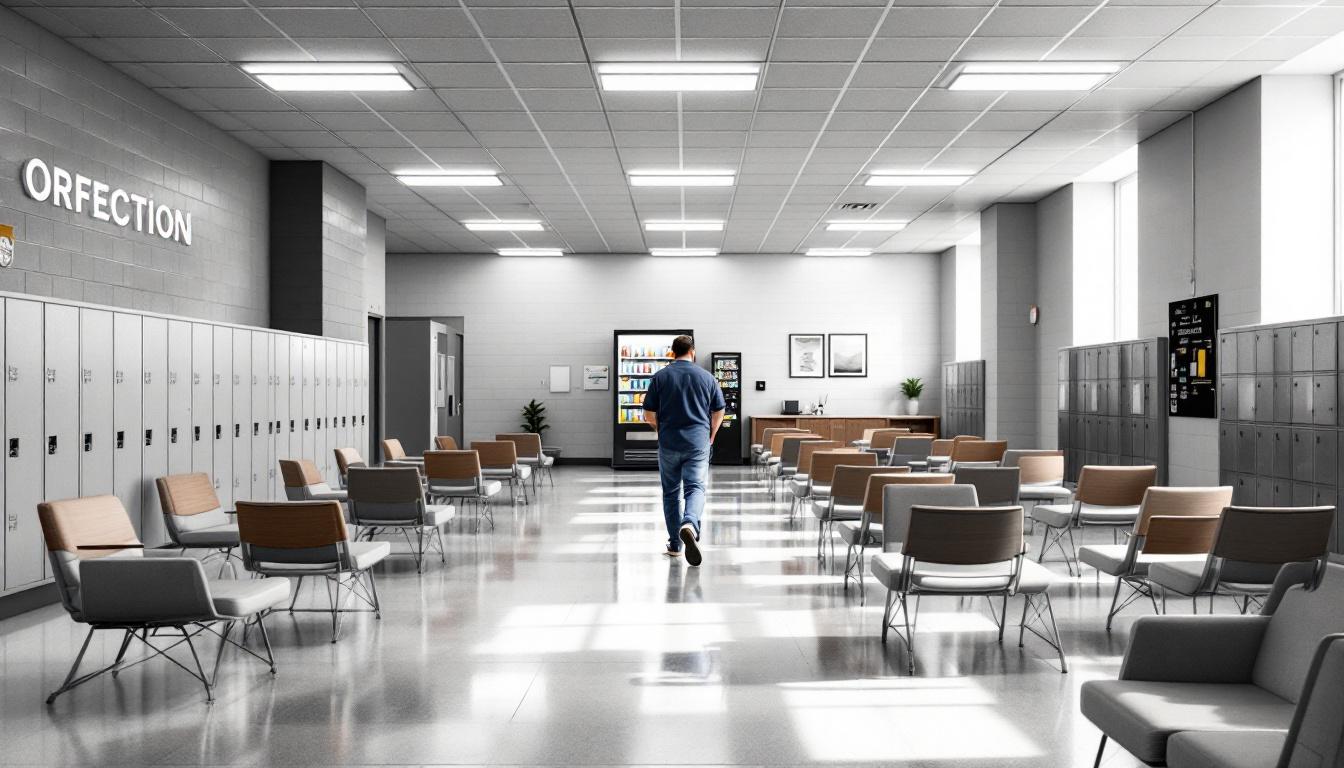 Visitation area at FMC Lexington