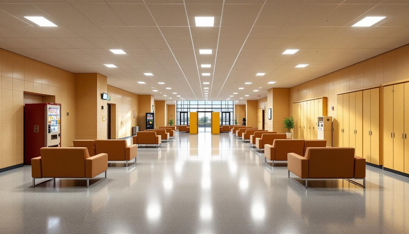Visitation facilities and waiting area at Marion Correctional Institution