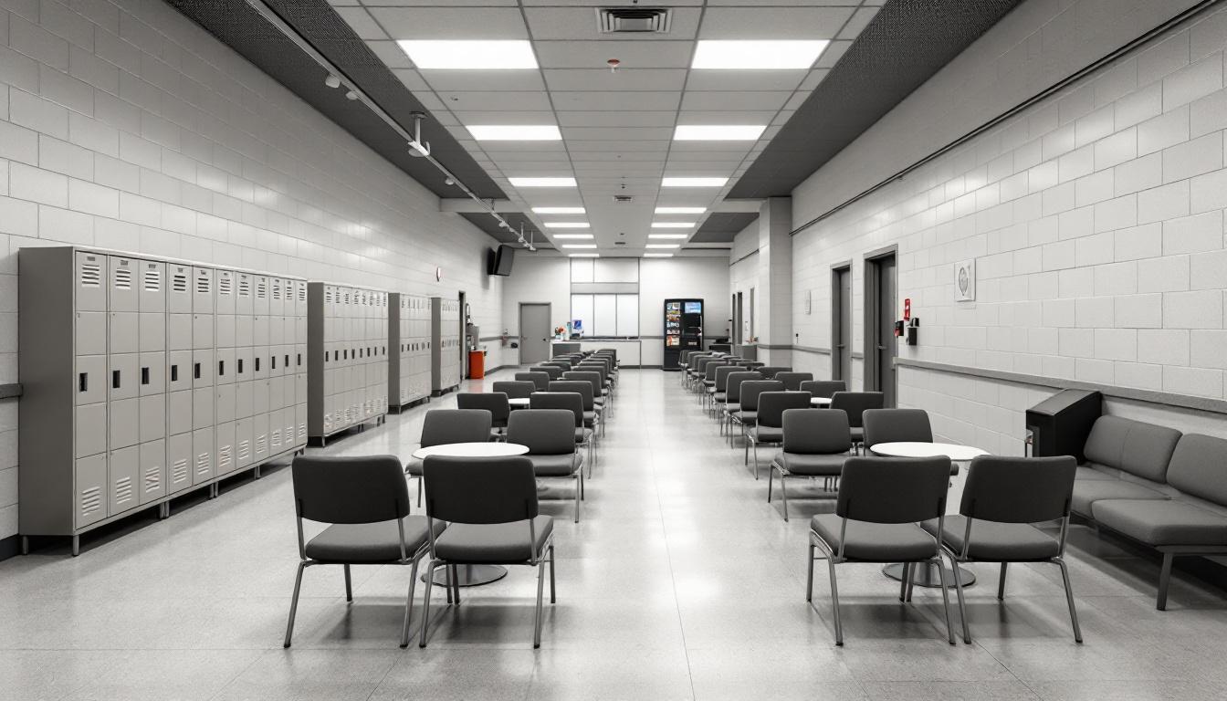 Visitation area at Huron County Sheriff's Office