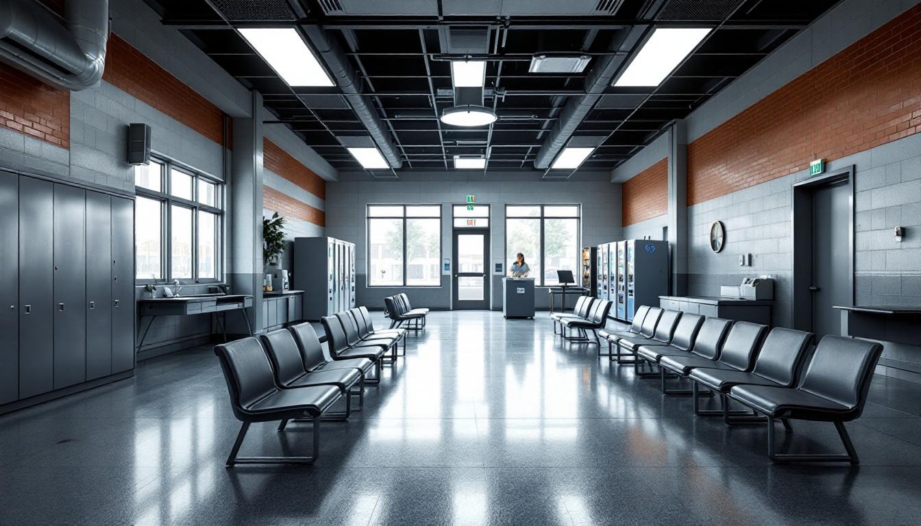 Visitation facilities and waiting area at Southeastern Correctional Institution