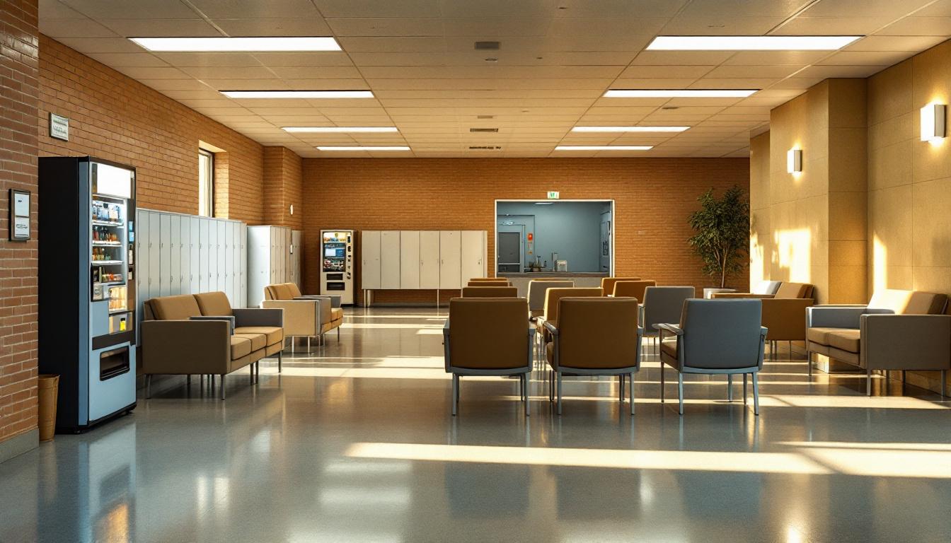 Visitation facilities and waiting area at Hamilton County Jail