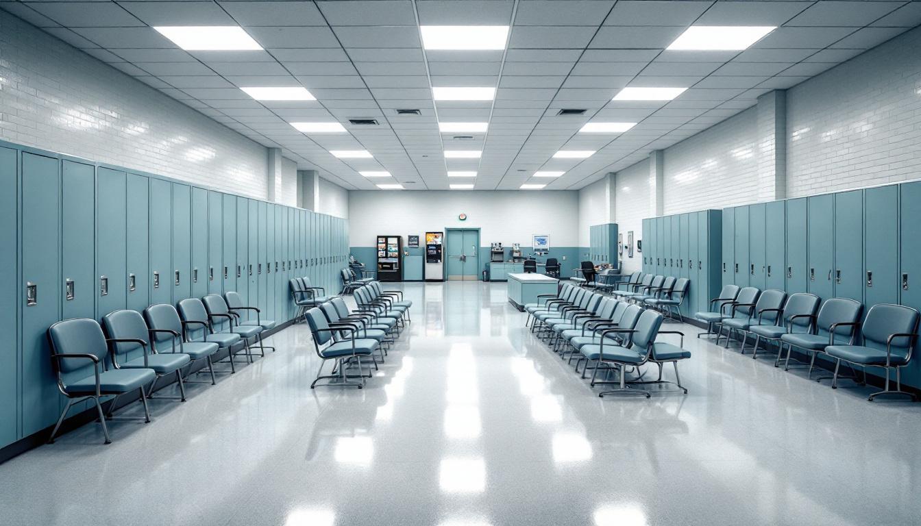 Visitation facilities and waiting area at STAR Community Justice Center