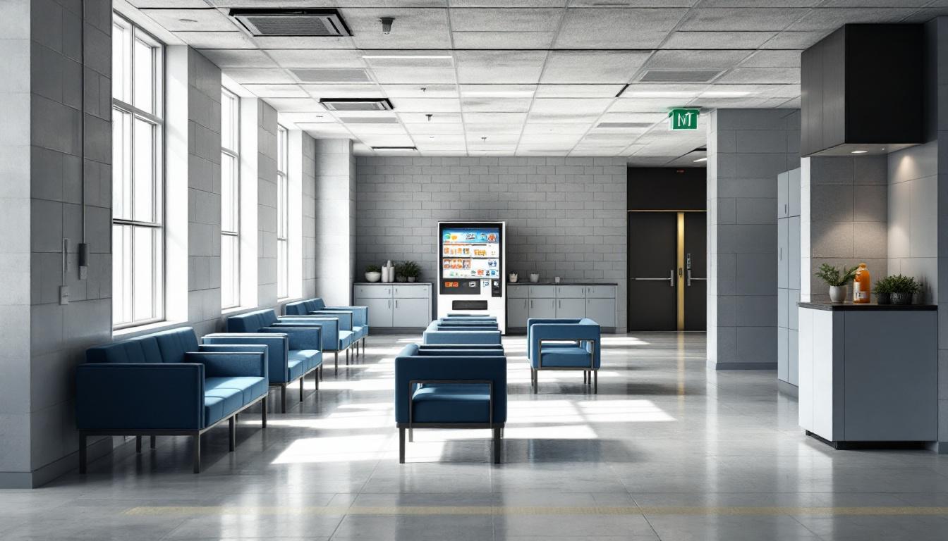 Visitation facilities and waiting area at North Central Correctional Complex